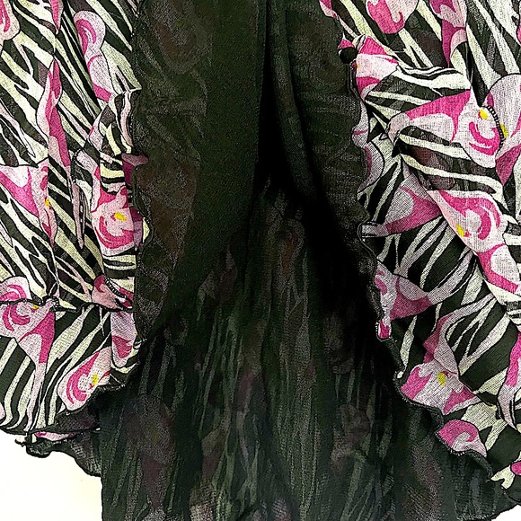 Diane von Furstenburg Silk Ruffled Skirt - Picture 6 of 7